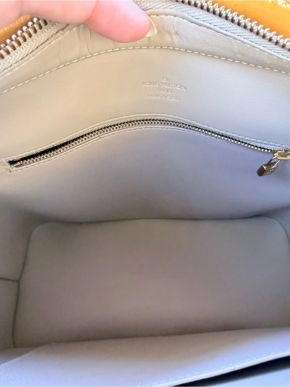 Louis Vuitton Vernis Houston Tote Bag Monogram Vernis Yellow Patent Leather